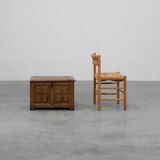 Rustic Oak paneled Trunk or chest, France 18th Century