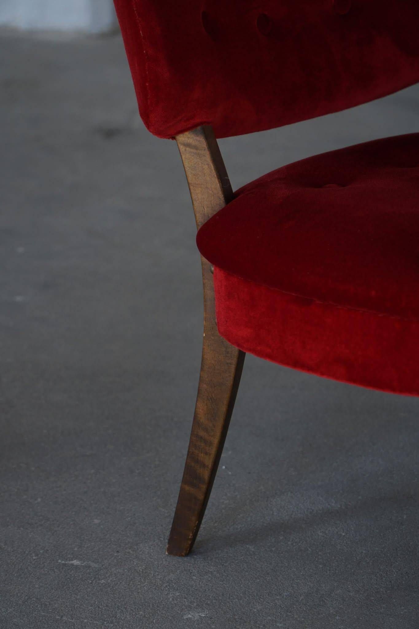 Pair of armchairs Gunnar Thalberg “Vilstol 205”, Modern Scandinavian from the 1950s.