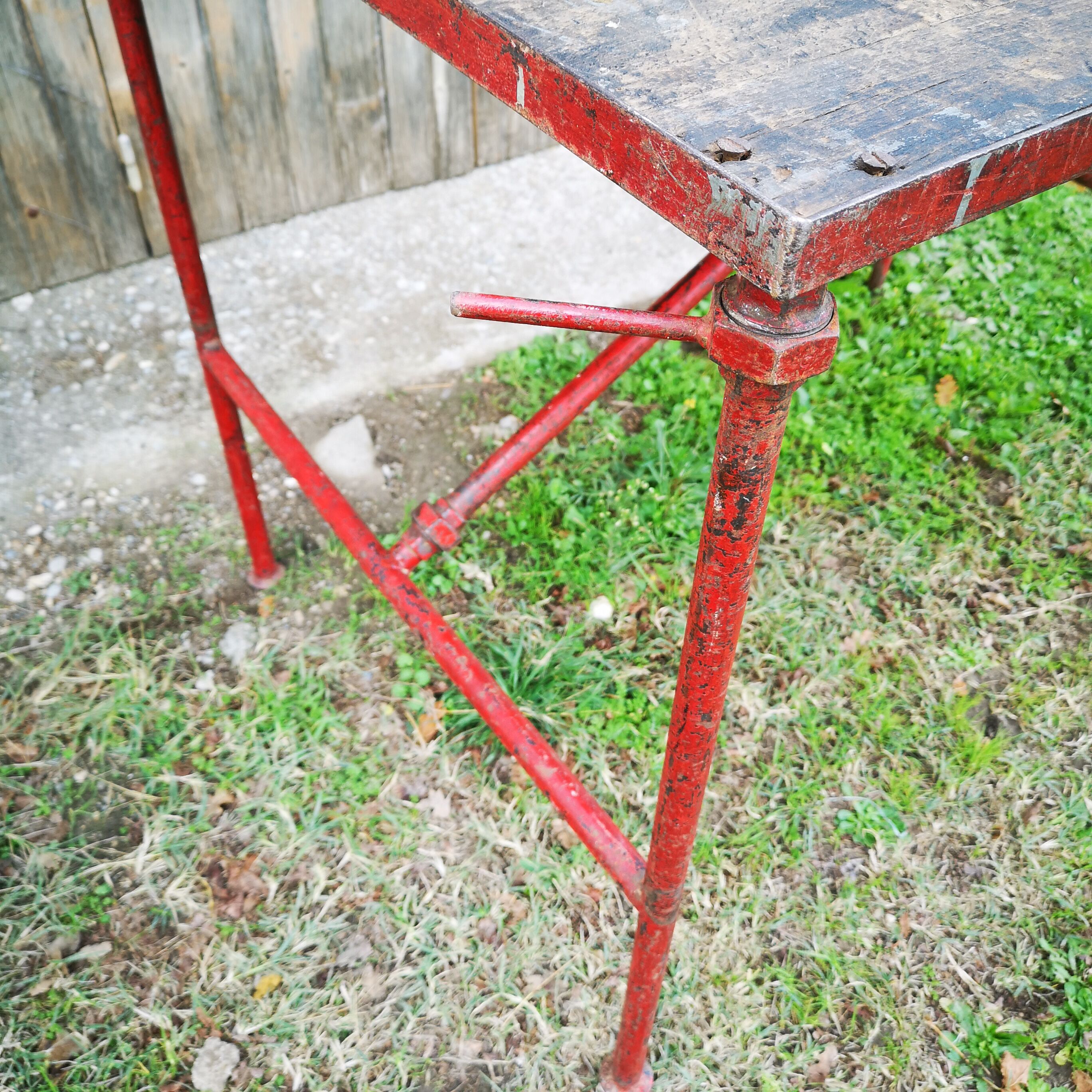 Old plumber workbench