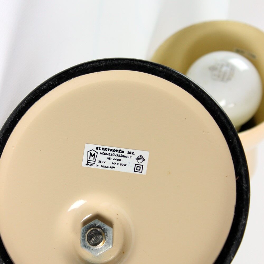 Midcentury Table Lamp In Metal, Hungary 1970s