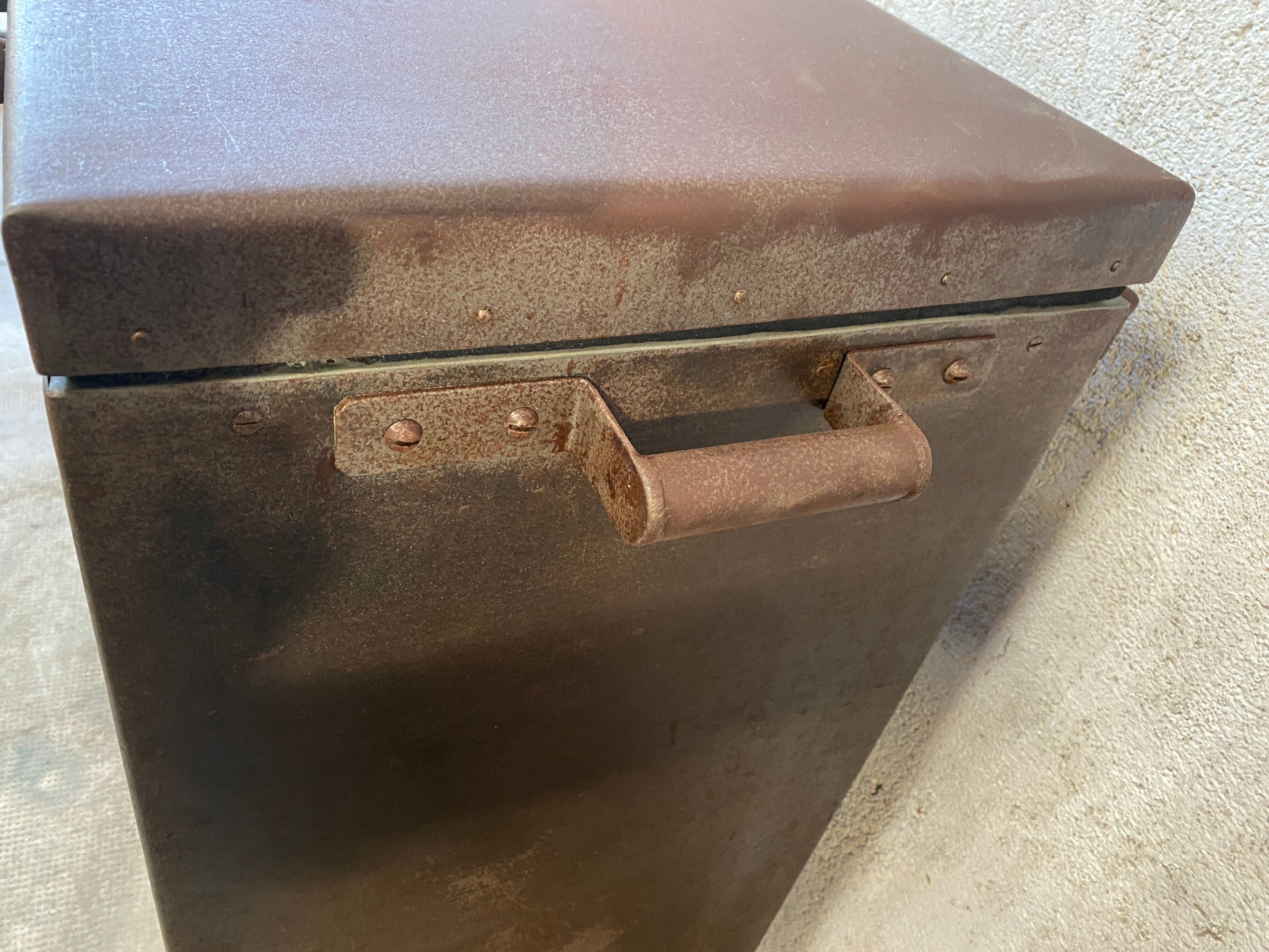 Old 1950 metal cooler
