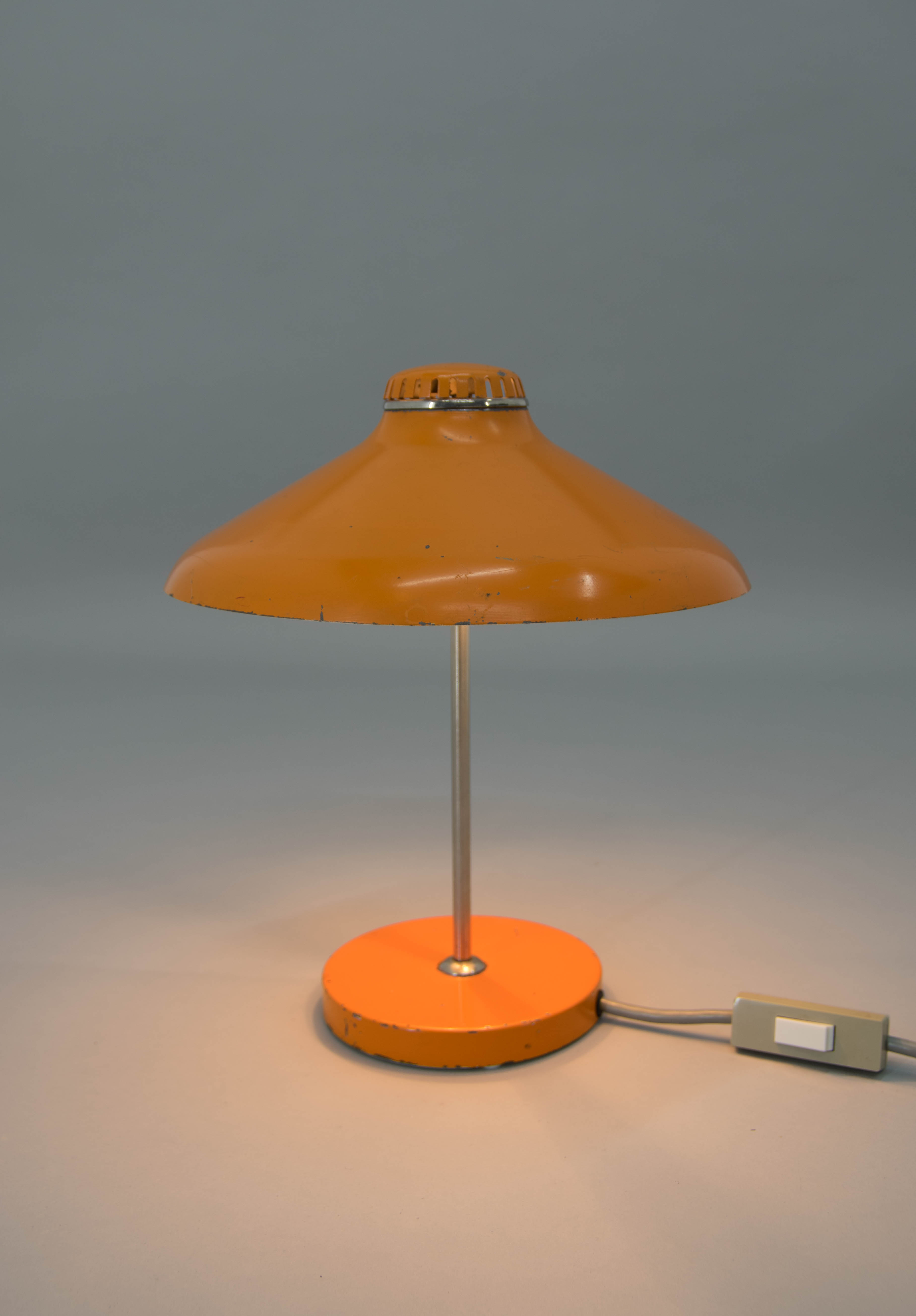 Orange Table Lamp, Germany, 1960s