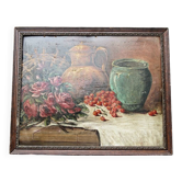 Nature morte aux cerises, 19ème siècle