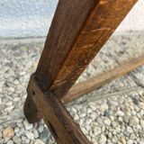 Industrial wooden stool