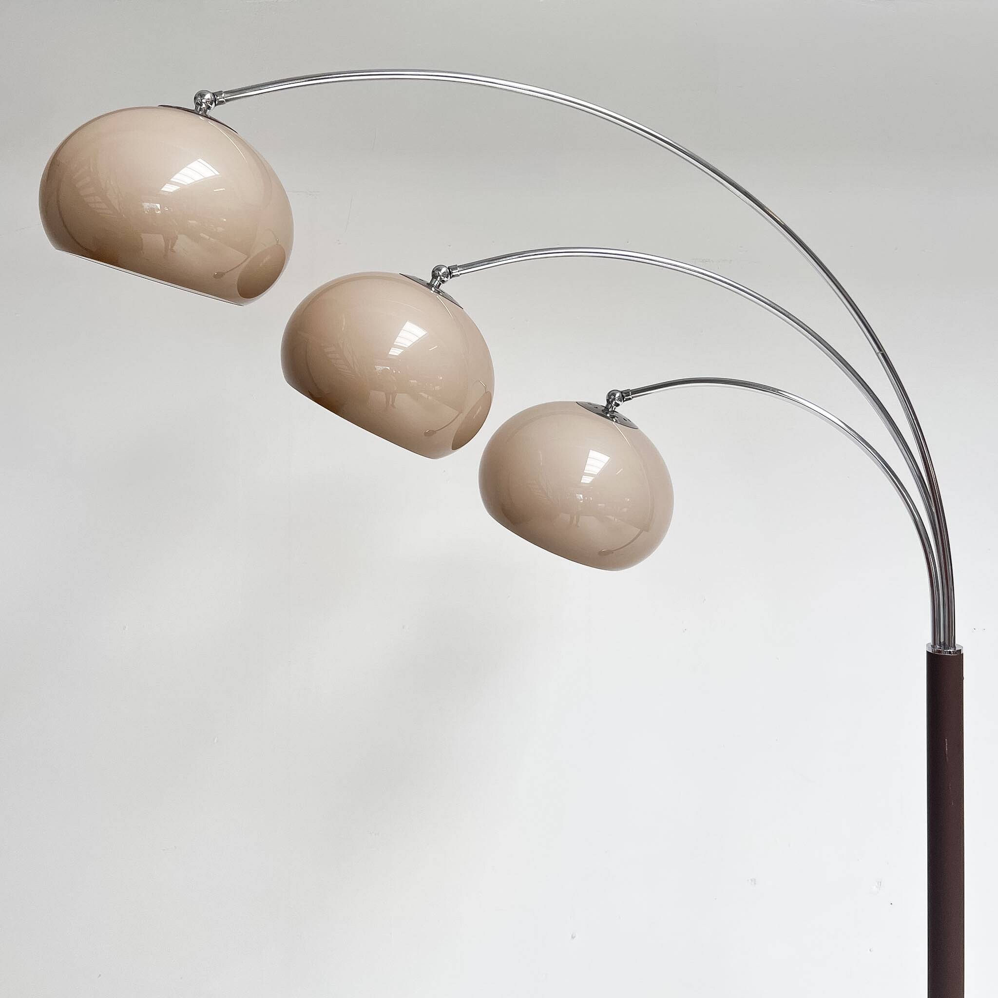 Space Age arc lamp by Dijkstra Lampen, 1970s