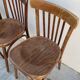 Set of 4 vintage Baumann style bistro restaurant chairs 1950s