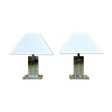 Table lamp for lumica braas & chrome