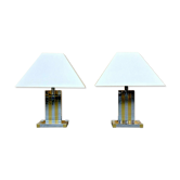 Table lamp for lumica braas & chrome