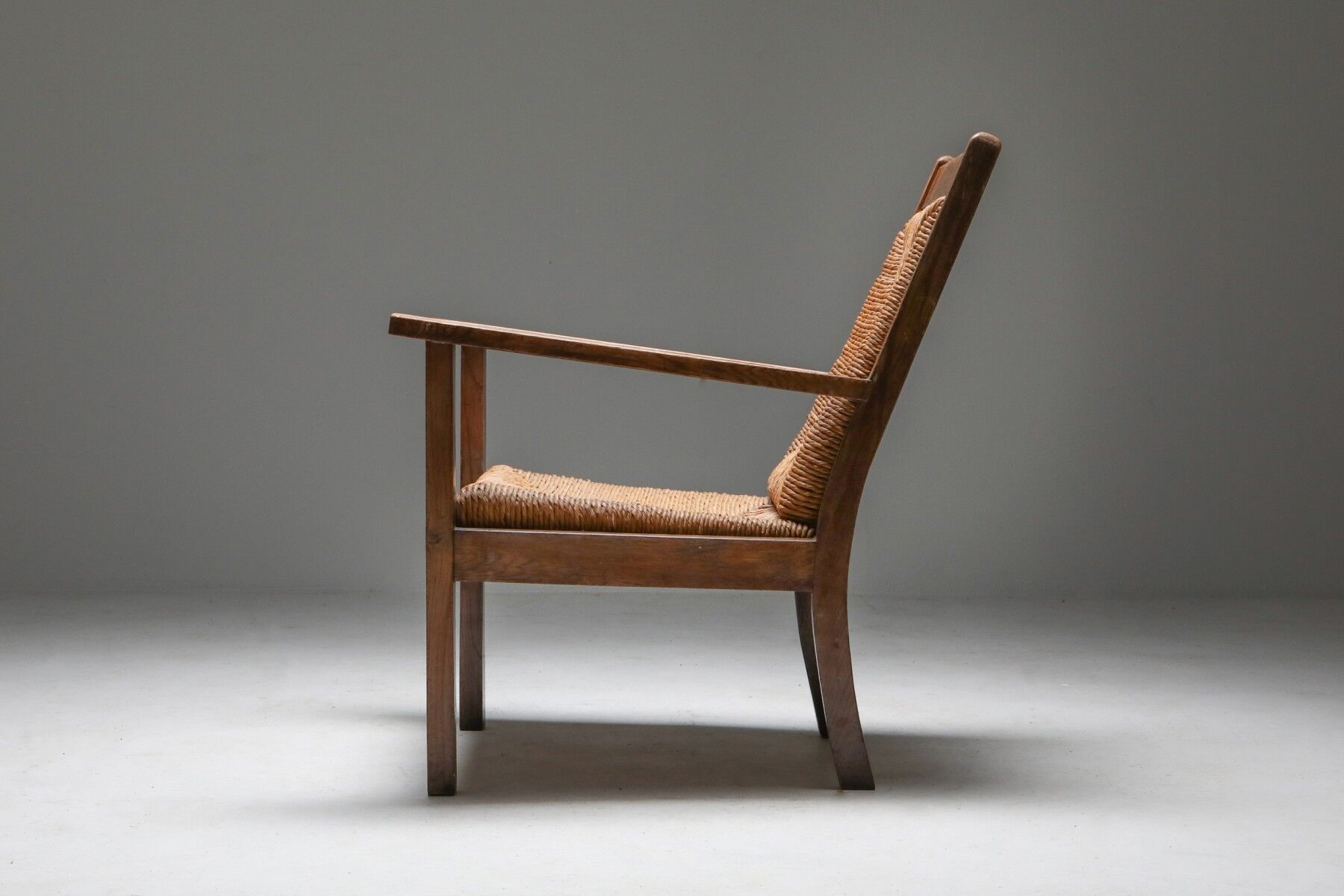 Rustic modern armchair 'Worpswede' - 1960