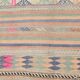 Tapis Kilim Vintage Rayé Pastel, Tons Doux, Motifs Ethniques, 174x256 Cm