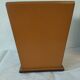 Leather wastebasket