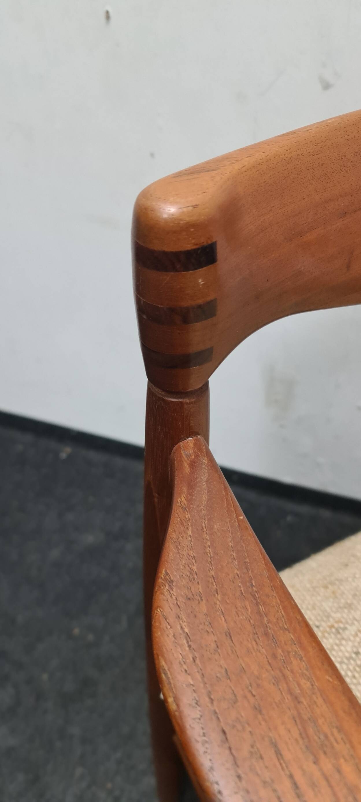 Vintage teak Danish design arm chair attributed to Bramin