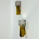 Pair of Murano glass wall sconces by Gaetano Sciolari, Italy, 1970s