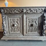 Carved wooden sideboard
