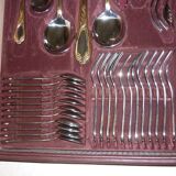 Besteke SBS Solingen housewives case in nickel chrome and gold gold