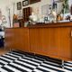 Teak veneer sideboard 80's
