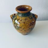 Terracotta jar shaped vase