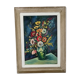 Ancient bouquet of flowers table