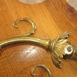 Pair of old bronze sconces