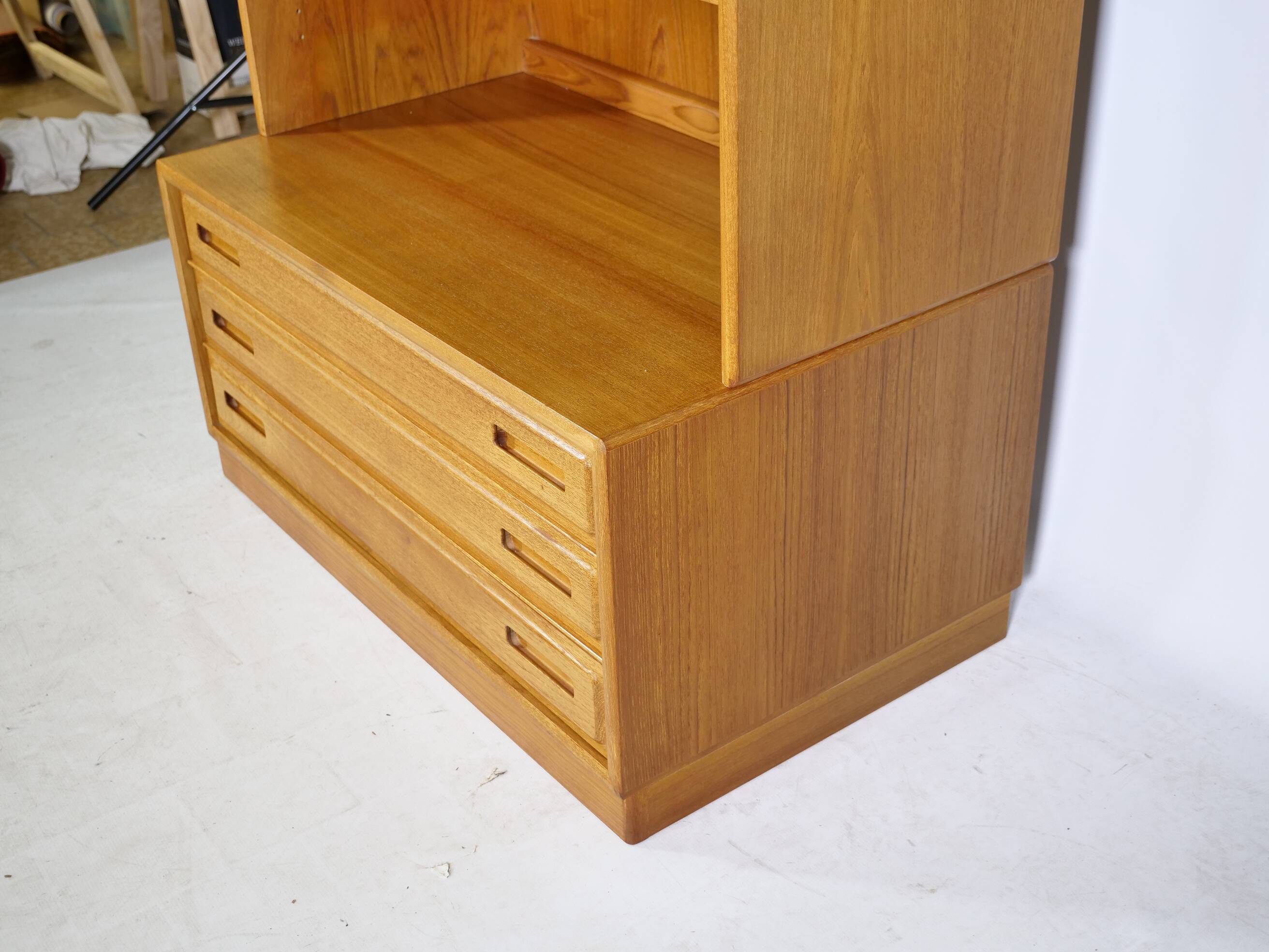 Meuble à tiroirs en teck Skandi Design Shelf 2, années 1970