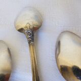 6 vintage teaspoons in silver metal punched 2106149