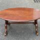 Large oval coffee table in solid wood 133x93cm