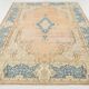 Tapis persan vintage en laine noué main, style classique, motif floral, 300x368.