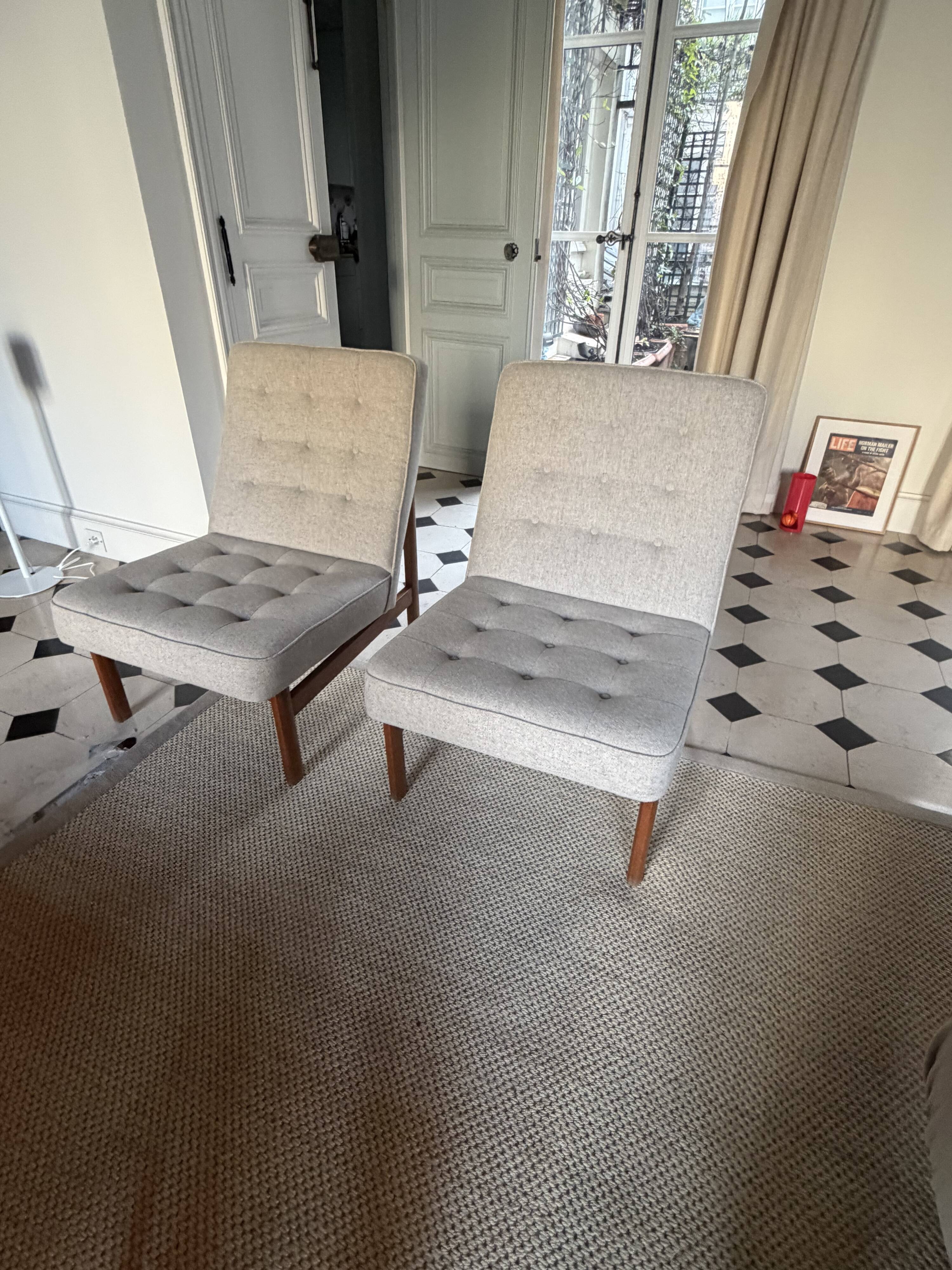 Pair of vintage Scandinavian armchairs – circa 1960