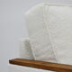 Original 70's armchair ZWP-08, fully restored, Bouclé, white
