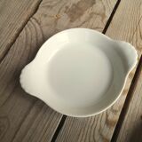 3 Small Round Dishes in White Porcelain Pillivuyt