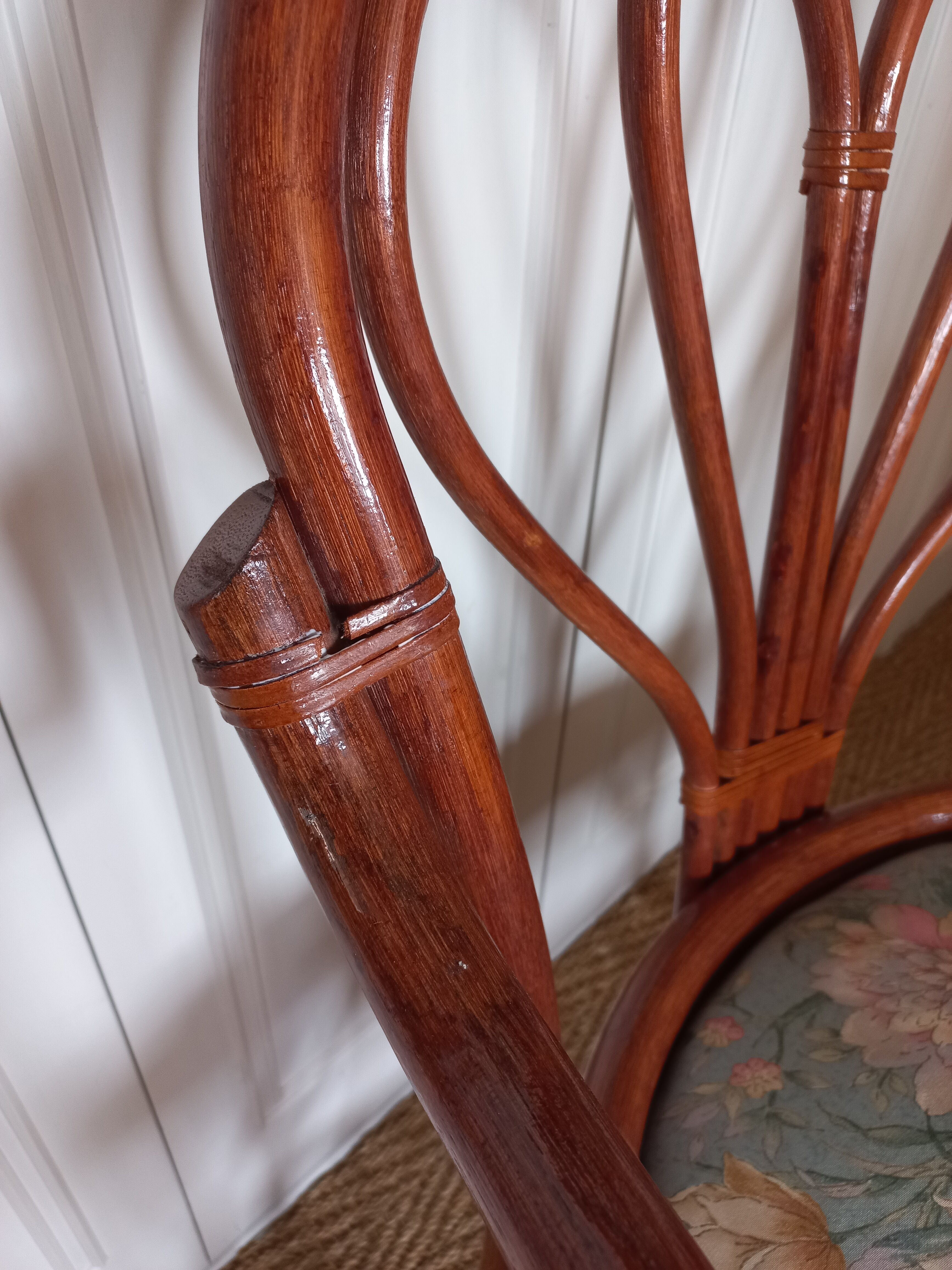 Rattan armchair from the 70s