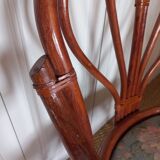 Fauteuil en rotin des années 70