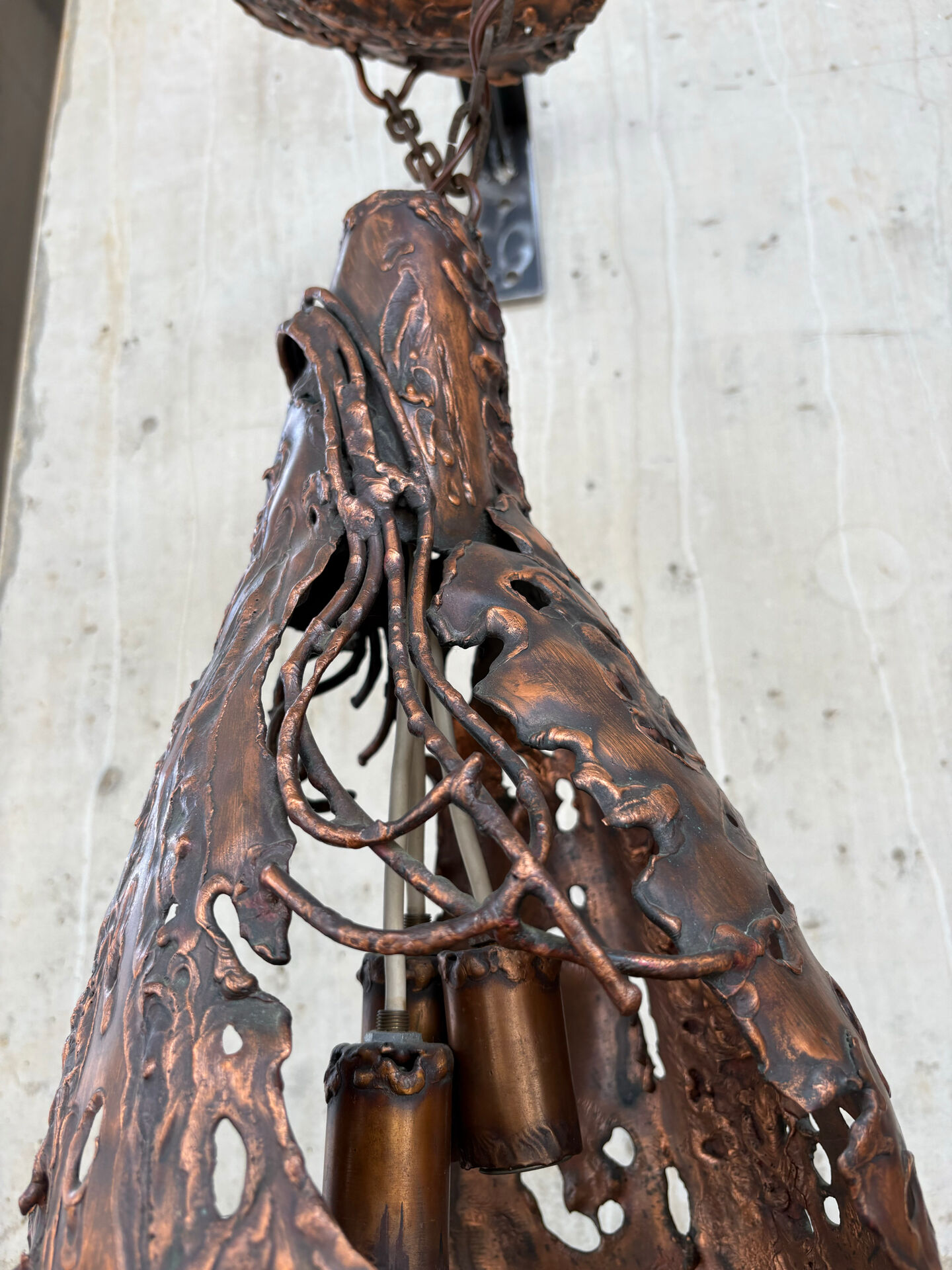 Brutalist hanging lamp