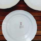 4 assiettes creuses Sarreguemines Hugues