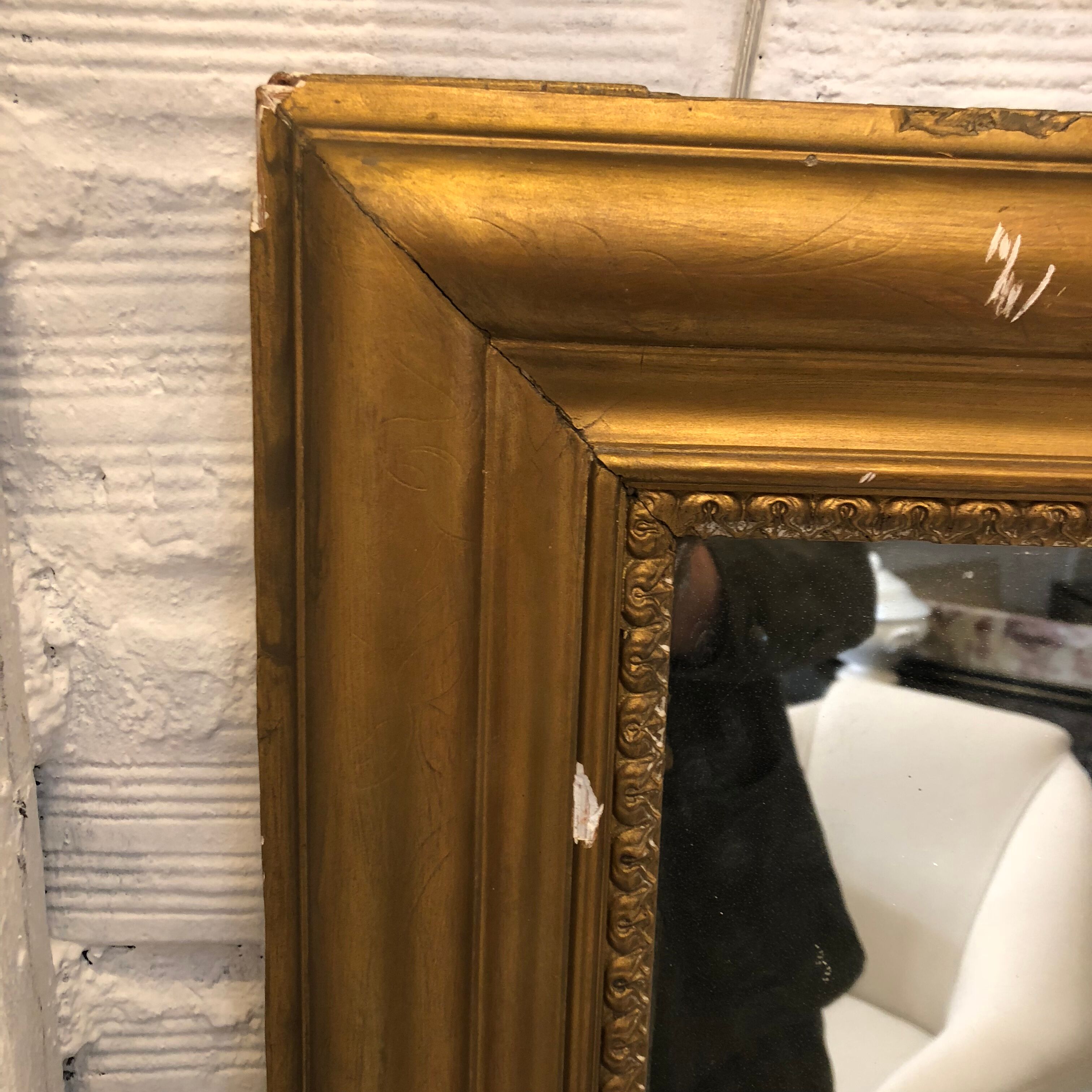 Golden mirror 106x152cm