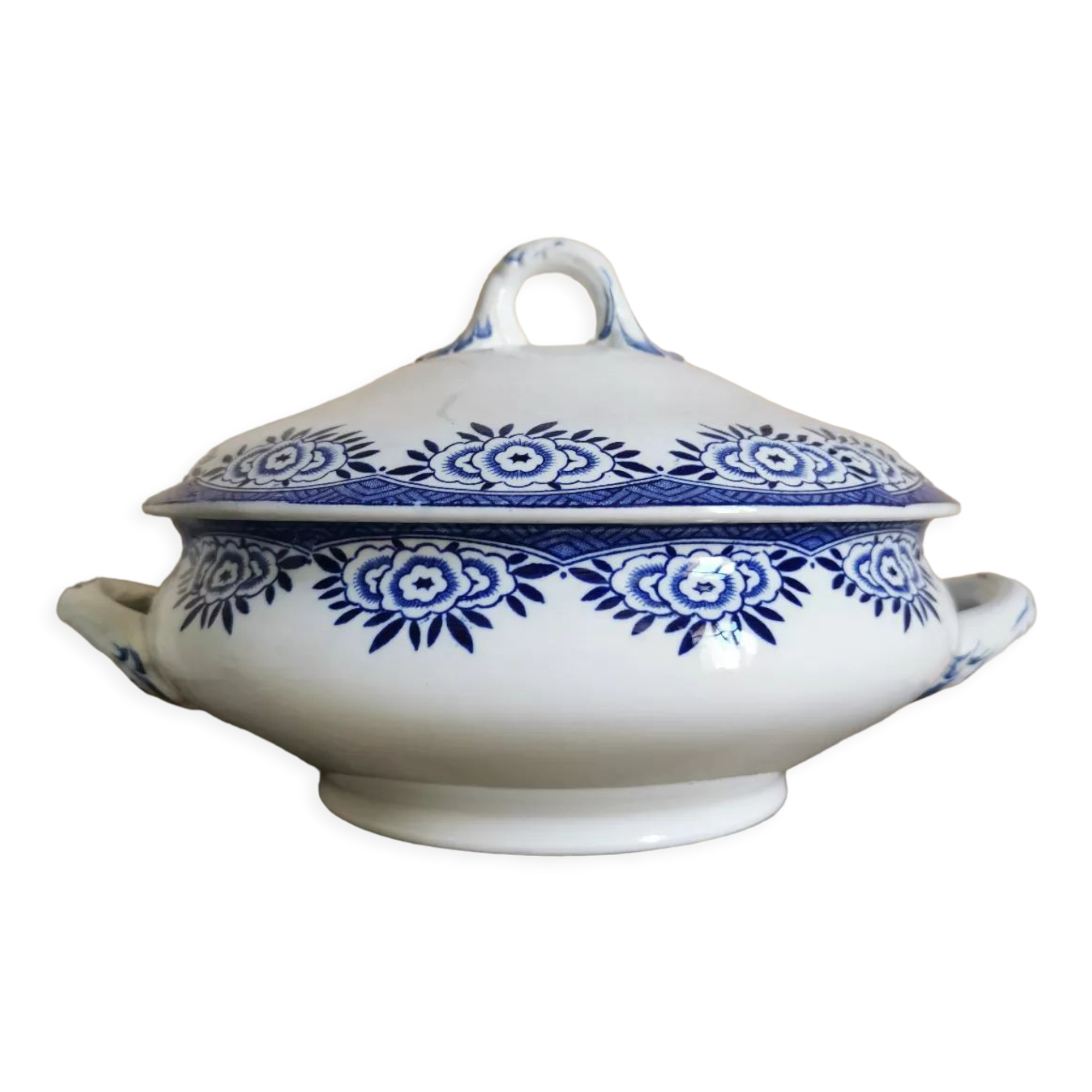 Vintage tureen Sarreguemines and Digoin, Capri
