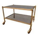Neoclassical style brass coffee table