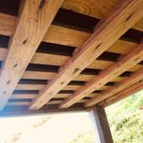 Wooden companion drainer with patina