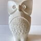 Stone owl Marbell Art year 70 , paper press