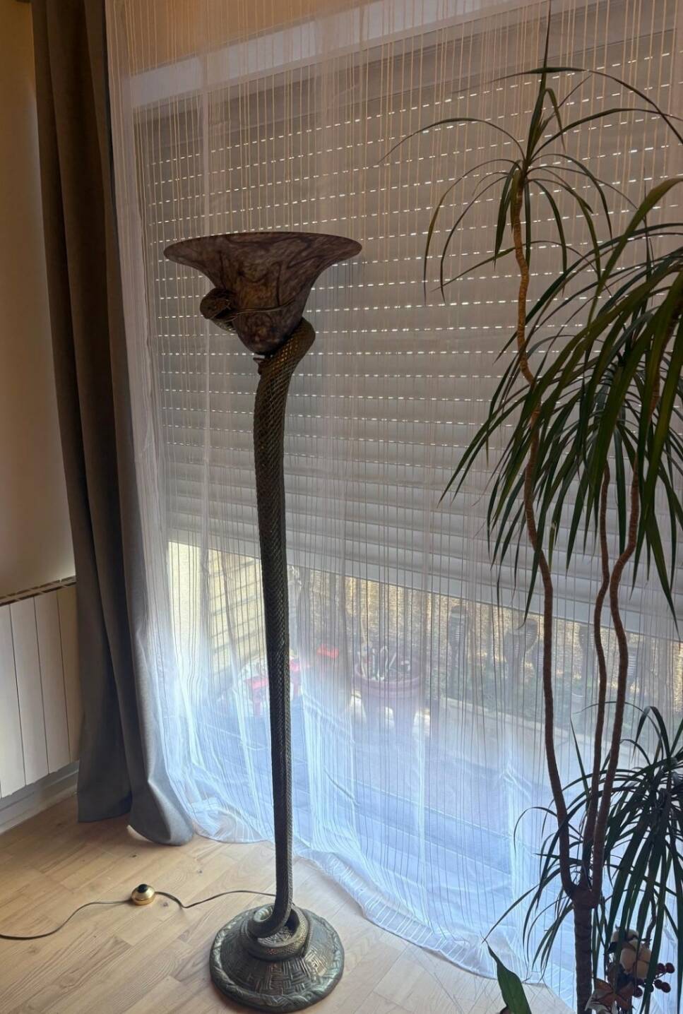 Edgar Brandt style lamp