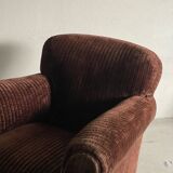 Fauteuil club velours