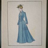 Colorful stencil Art Deco fashion