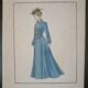 Colorful stencil Art Deco fashion