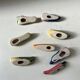 Vintage Vallauris style vegetable-shaped knife rest