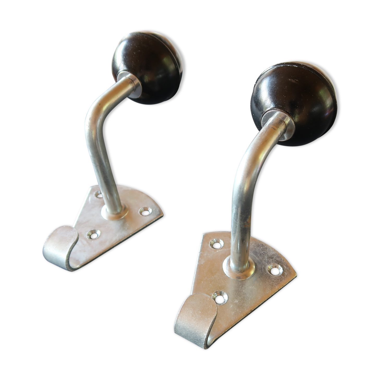 Duo of vintage patères