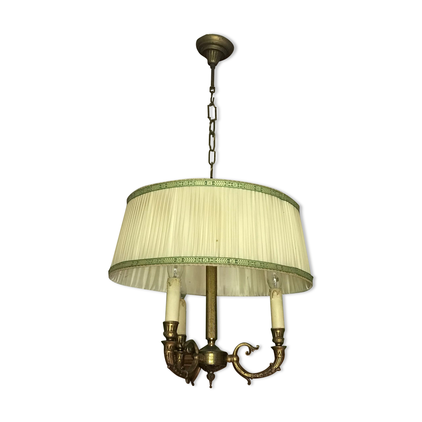 Lustre de style louis xvi en bronze doré xx siècle