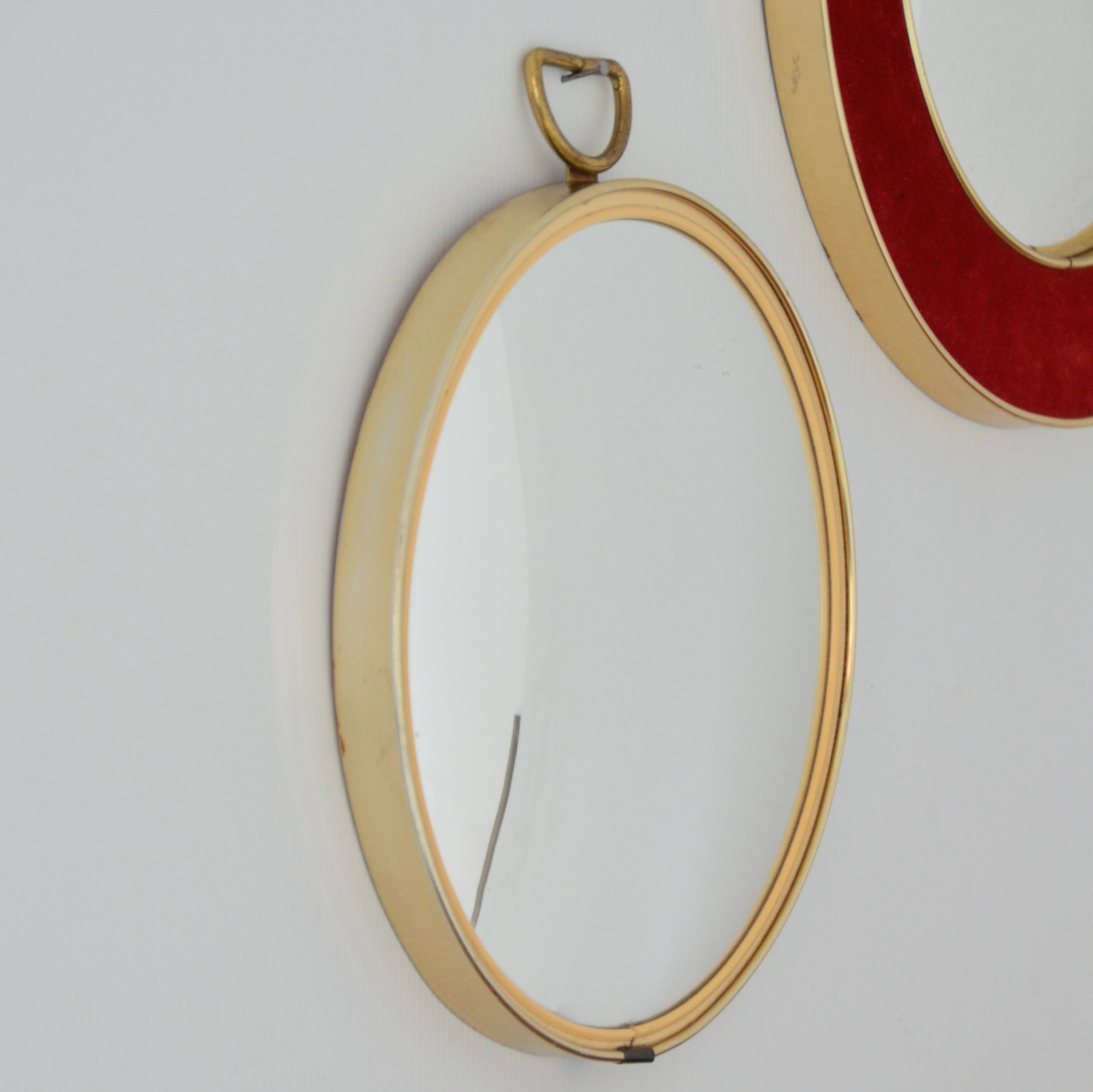 Lot de 3 miroirs bombés / convexe / oeil de sorcière artilux vintage 1960s