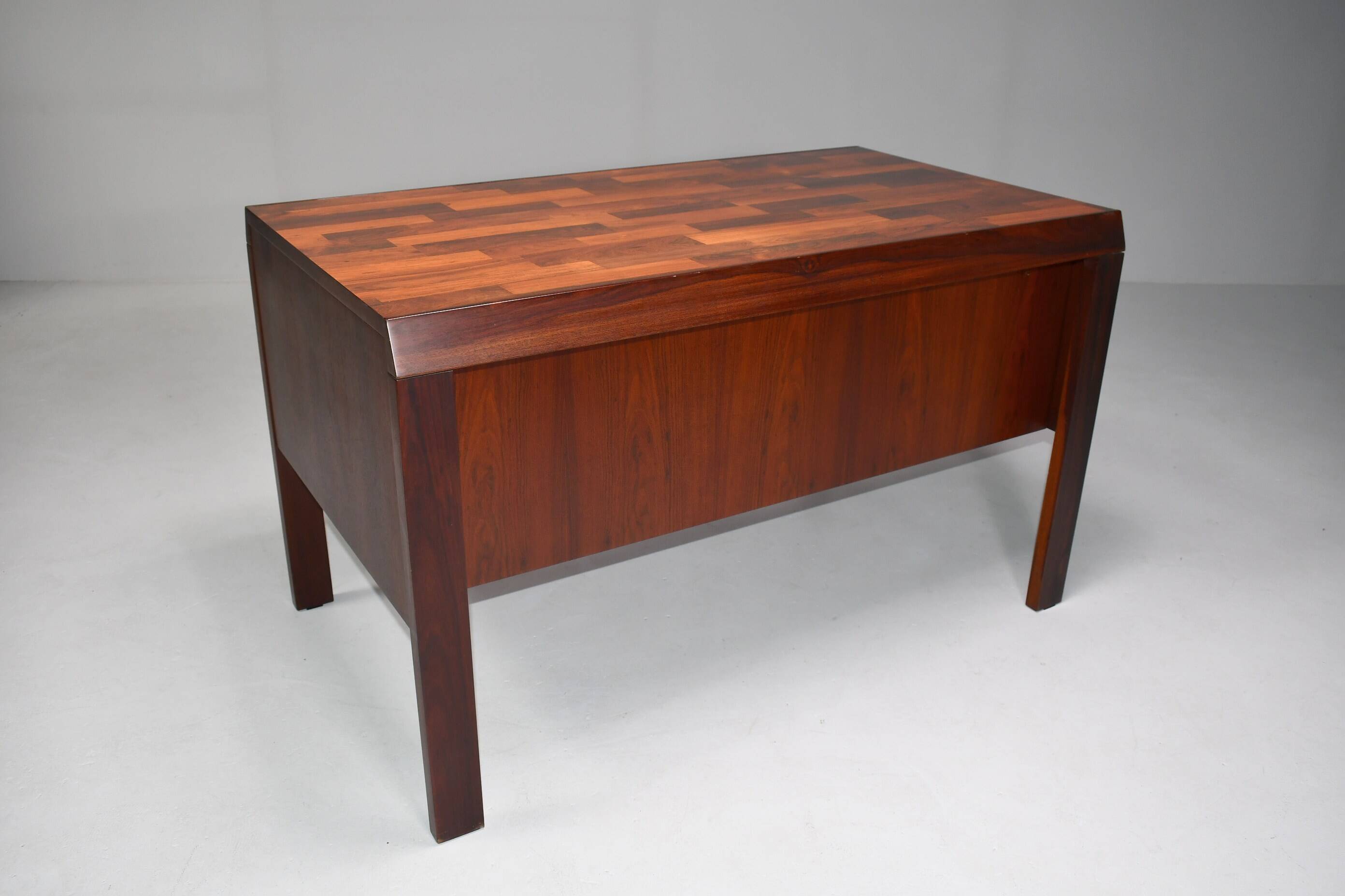 Rosewood desk by Jean Gillon for Italma. Brazil 1970s.