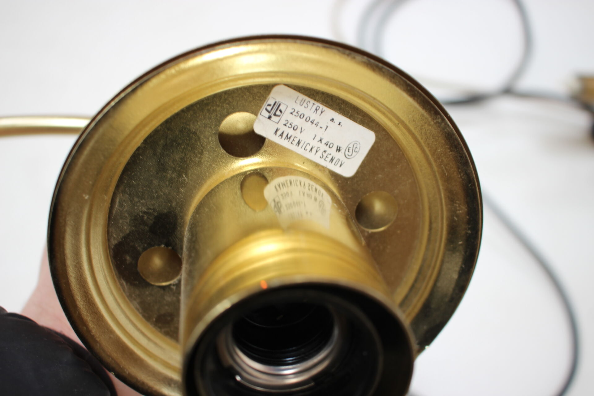 Mid-century wall lamp/ Kamenický Šenov, 1970's.