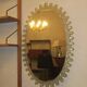 Egon Hillebrand large oval lucite illuminated wall mirror, 80 cm x 50 cm, 1960s